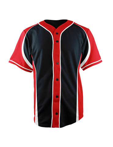 Baseball Full Button <br>Jersey Design: <br>TRI-106-102