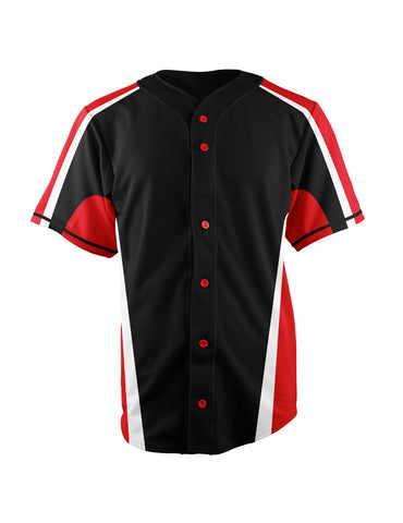 Baseball Full Button <br>Jersey Design: <br>TRI-106-105