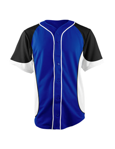Baseball Full Button <br>Jersey Design: <br>TRI-106-106
