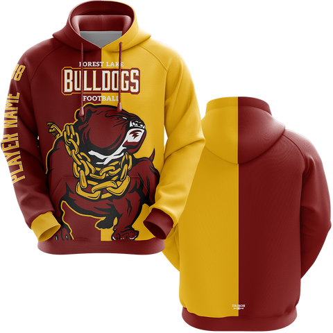 Bulldogs Sublimated Hoodie<br>Design: FLF-912-100
