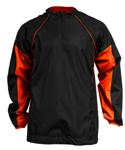 Convertible<br>Pullover Jacket<br>Black/Orange