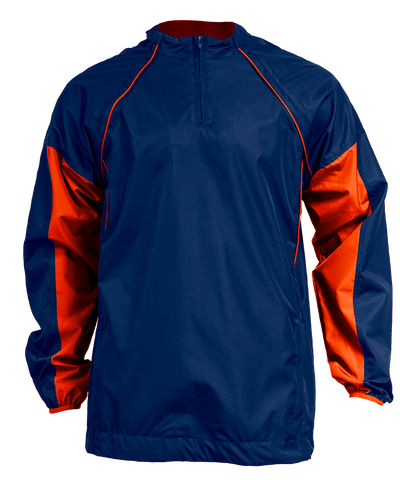Convertible<br>Pullover Jacket<br>Navy/Orange