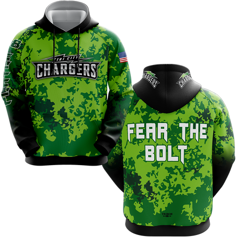 Chargers Sublimated Hoodie<br>Design: TCC-912-600