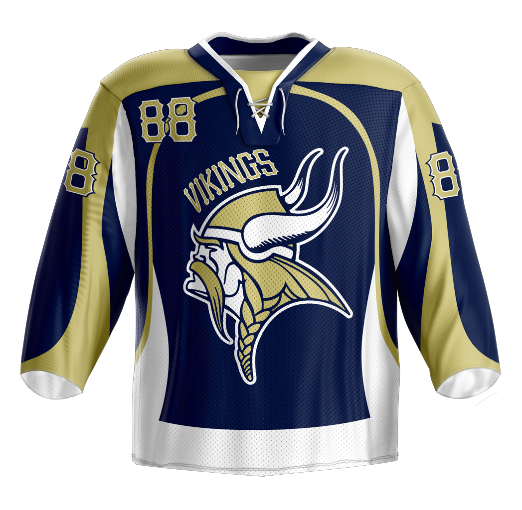 Minnesota Vikings Blue Mesh Hockey Jersey