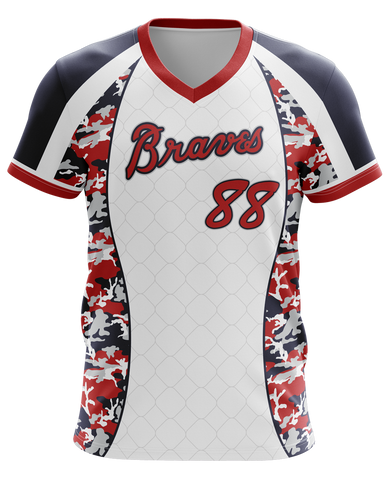 Baseball V-Neck Pullover Design: TRI-985-106