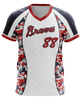 Baseball V-Neck Pullover Design: TRI-985-106