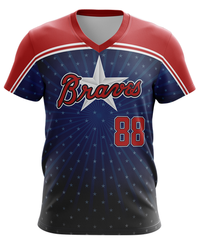 Baseball V-Neck Pullover Design: TRI-985-131